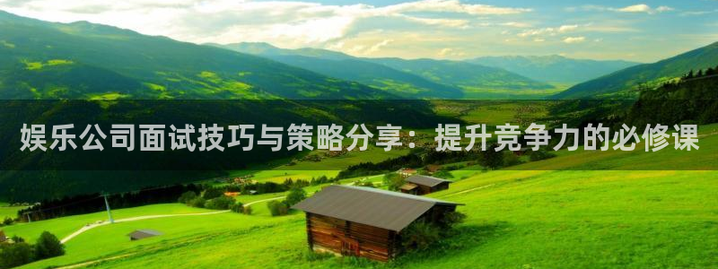 优游国际官网首页：娱乐公司面试技巧与策略分享：提升竞争力的必修课